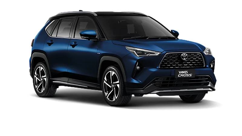 Toyota Yaris Cross HEV màu xanh nóc đen